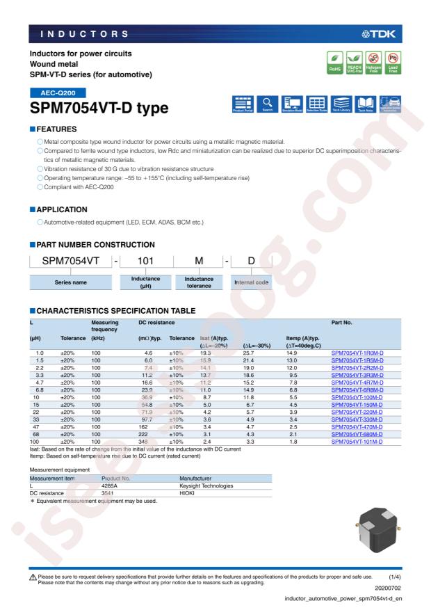 SPM7054VT-680M-D