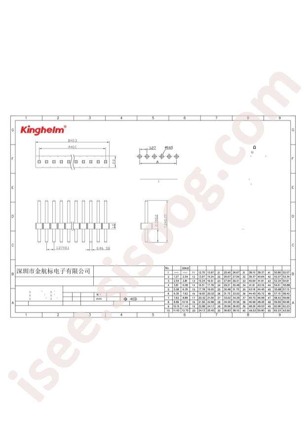 KH-1.27PH180-1X6P-L7.2