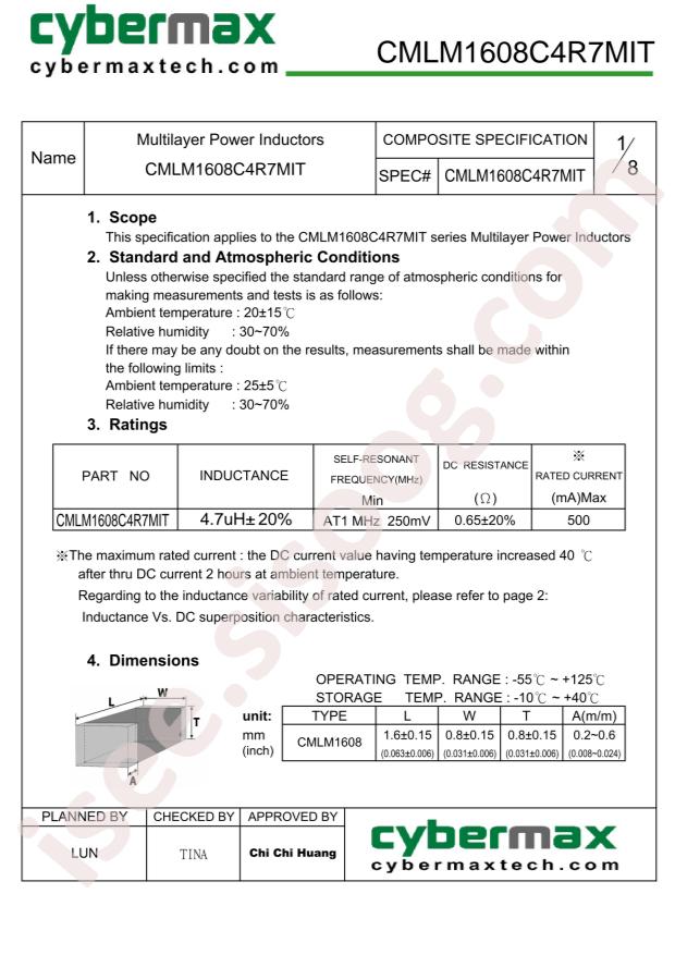 CMLM1608C4R7MIT