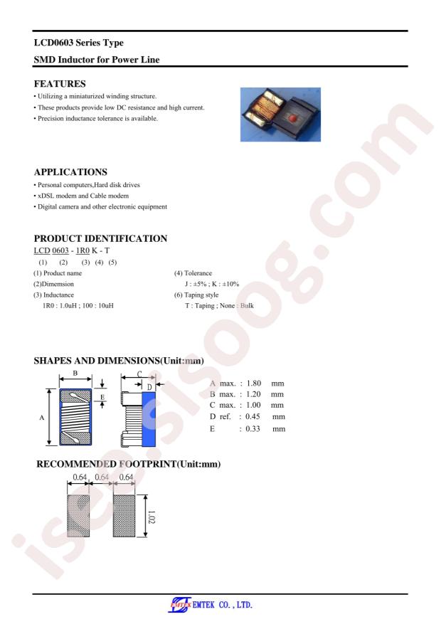 LCD0603-330K-T