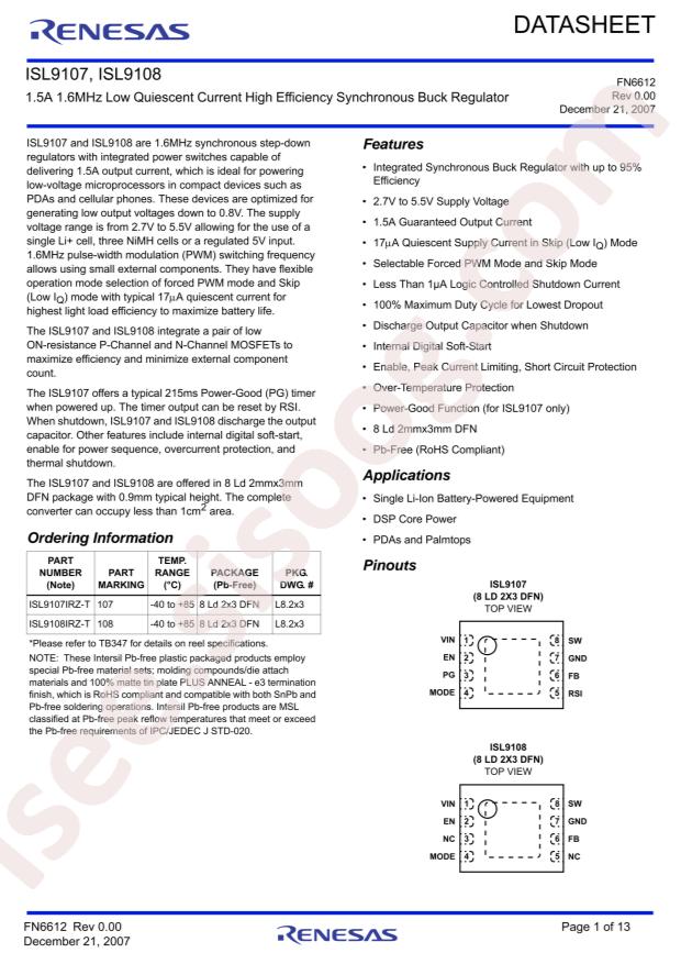 ISL9108IRZ-T