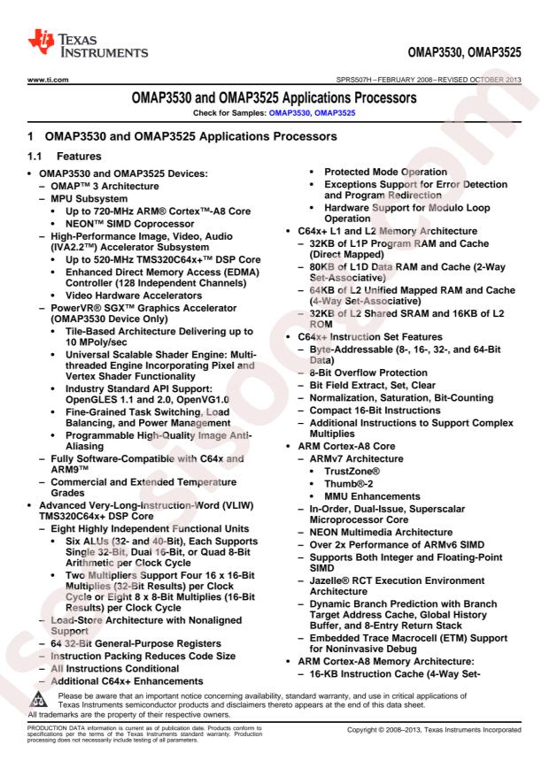 OMAP3530ECBBA