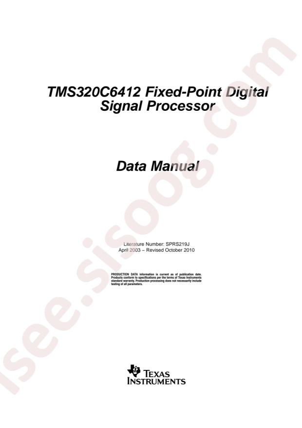 TI TMS320C6412AGNZA6