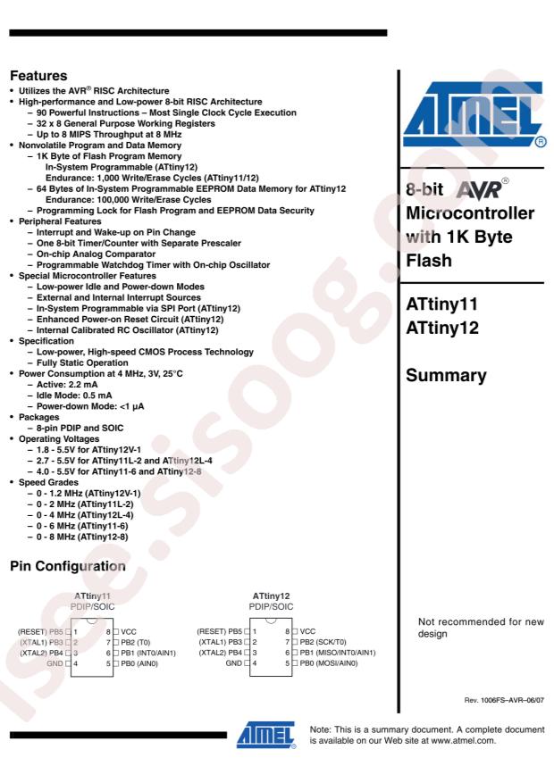 ATTINY12L-4SU