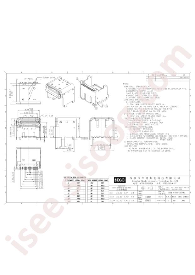 TYPE C-DB-107PWB