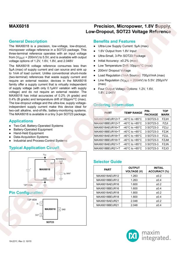 MAX6018AEUR16+T