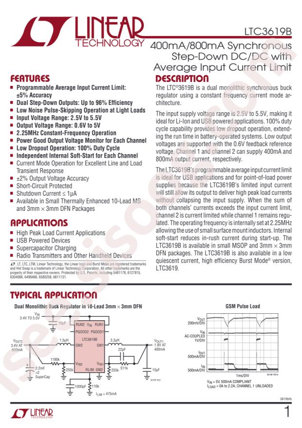 LTC3619BEDD#PBF