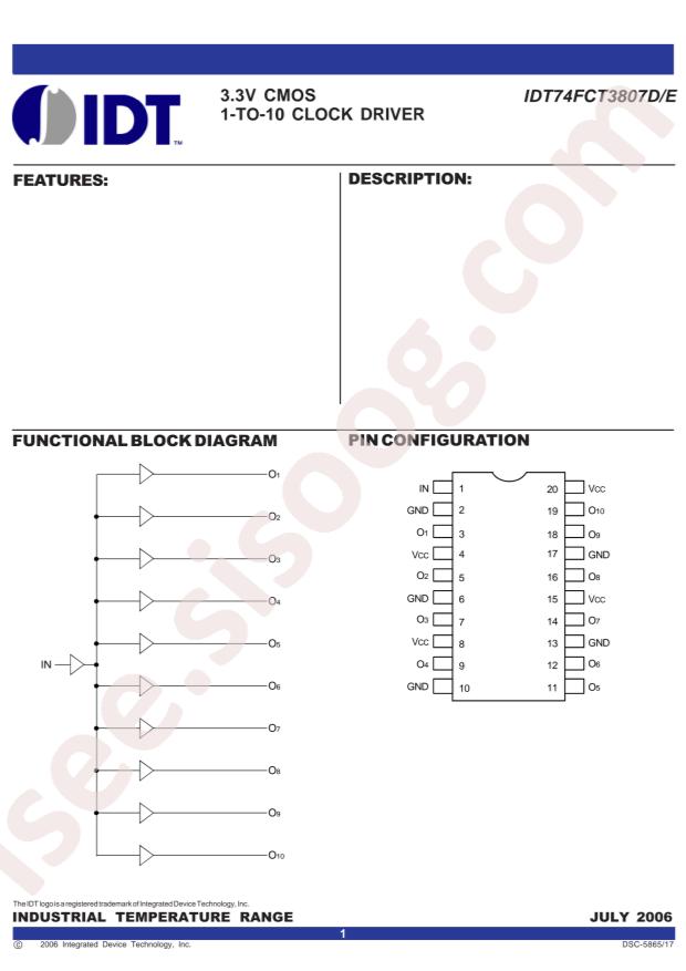 74FCT3807DPYGI