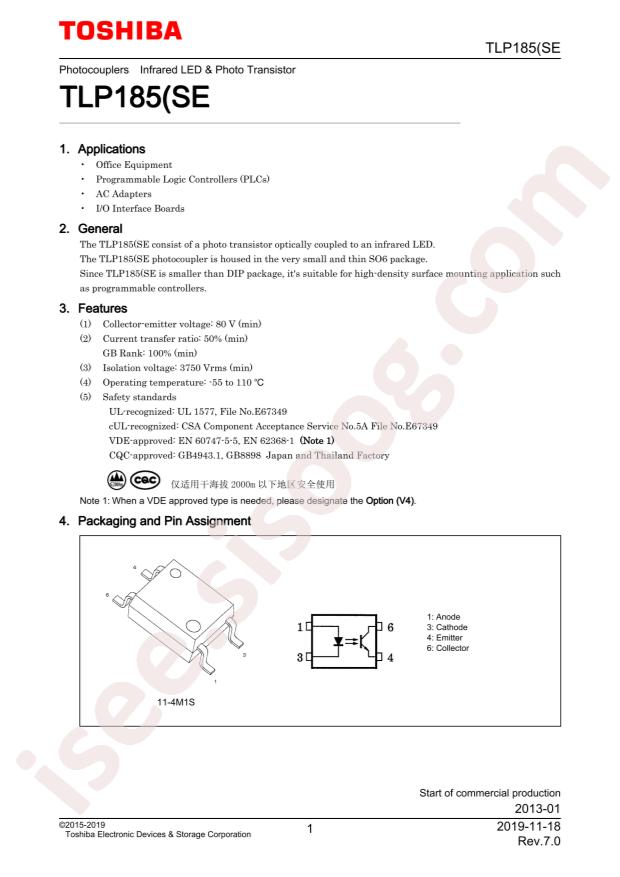 TLP185(V4GBTL,SE(T