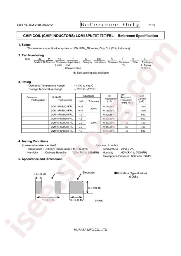 LQM18PN1R0MFRL