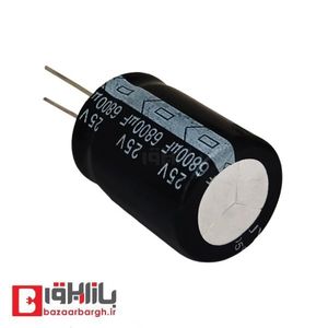 خازن الکترولیتی 6800 میکرو فاراد 25 ولت
