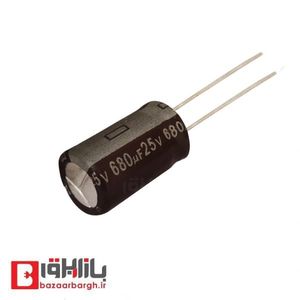 خازن الکترولیتی 680 میکرو فاراد 25 ولت