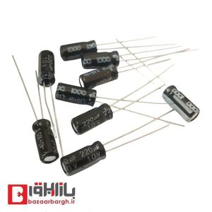 خازن الکترولیتی 220 میکرو فاراد 10 ولت