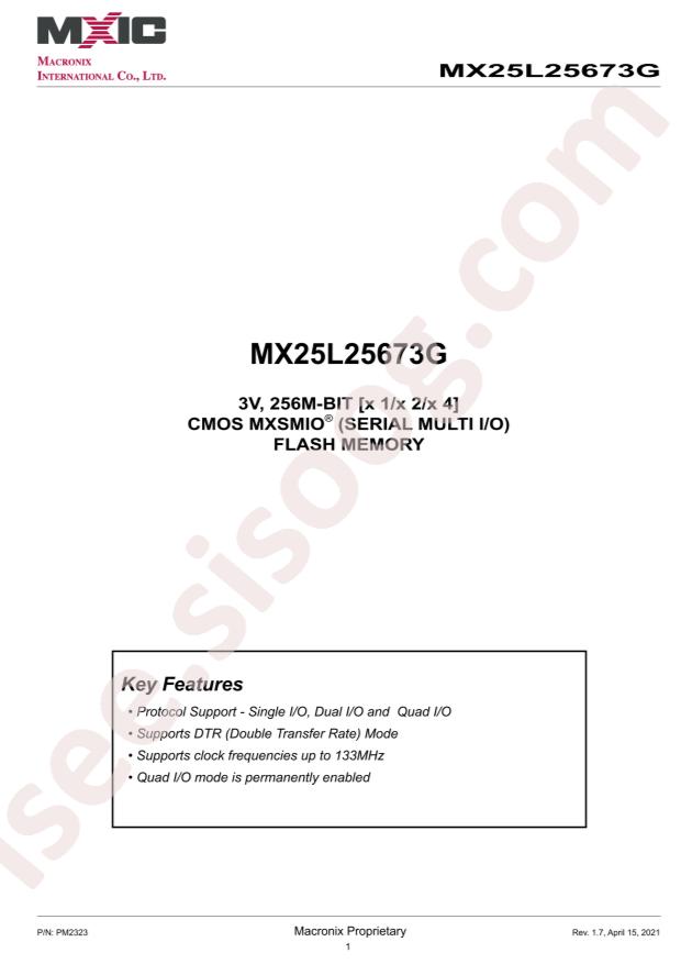 MX25L25673GZ4I-08G