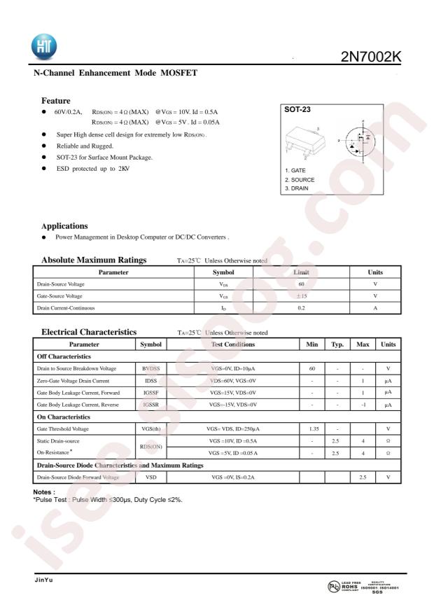 2N7002K-SOT23