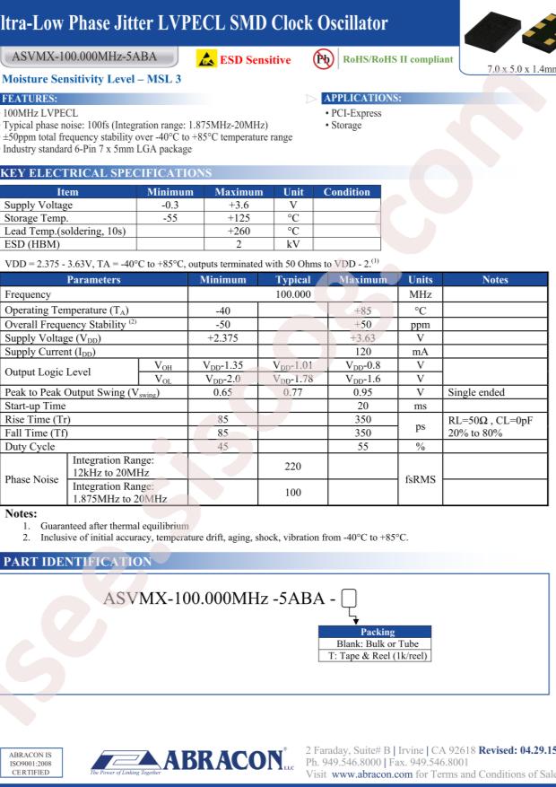 ASVMX-100.000MHZ-5ABA-T