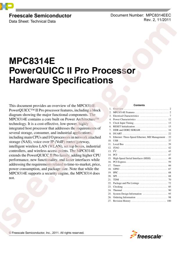 MPC8314CVRAFDA