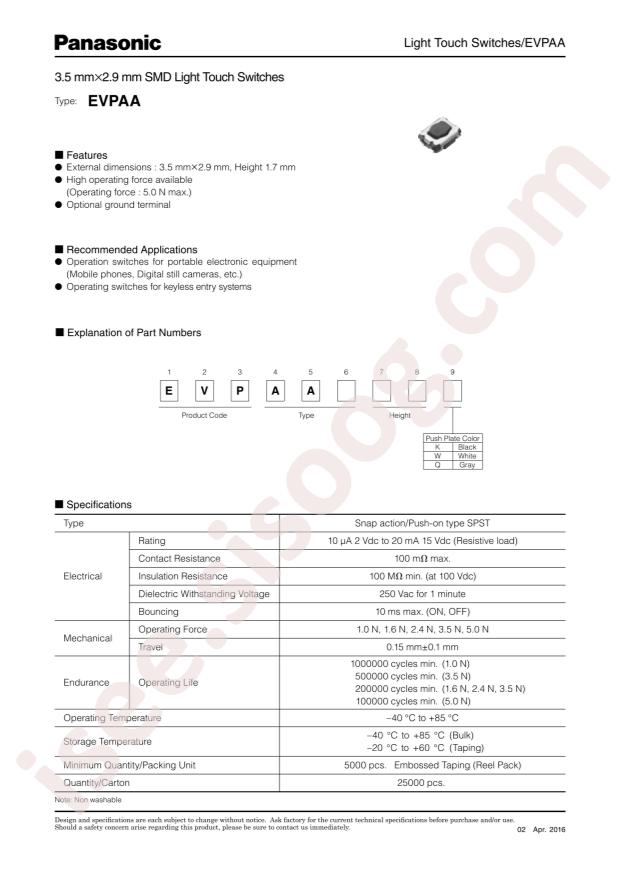 EVPAA402W