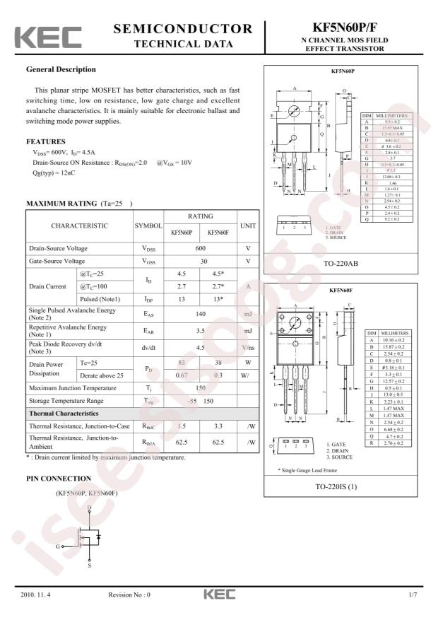 KF5N60F-PSF