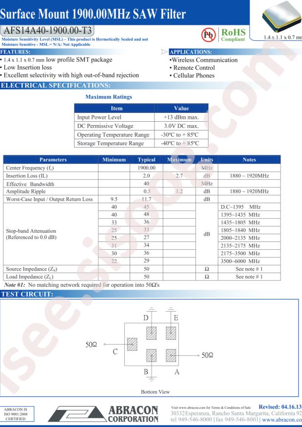 AFS14A40-1900.00-T3