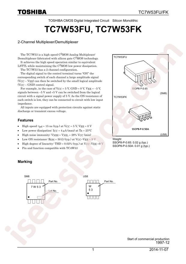 TC7W53FU,LF