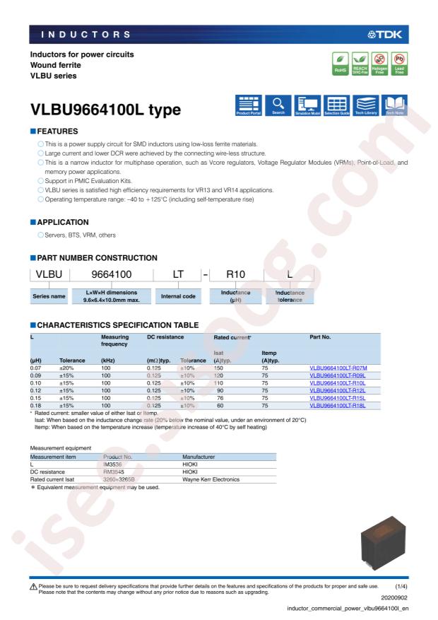 VLBU9664100LT-R15L