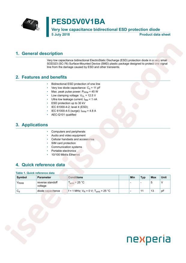 PESD5V0V1BA,115