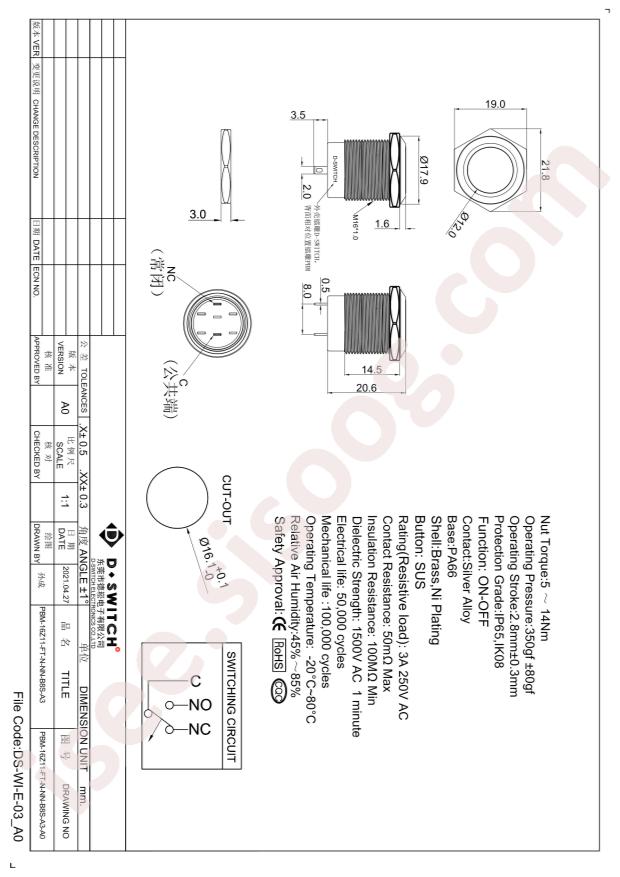 PBM-16Z11-FT-N-NN-B8S