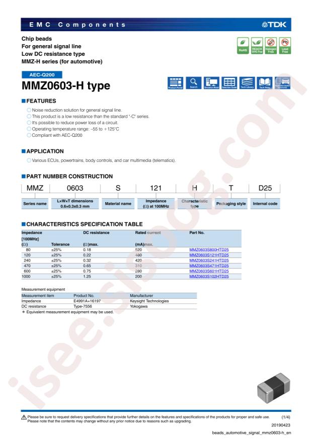 MMZ0603S121HTD25