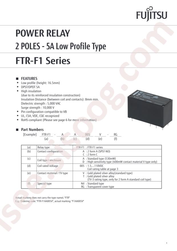 FTR-F1CA012V