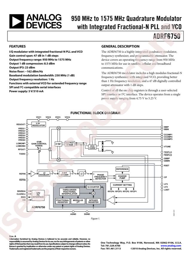 ADRF6750ACPZ-R7