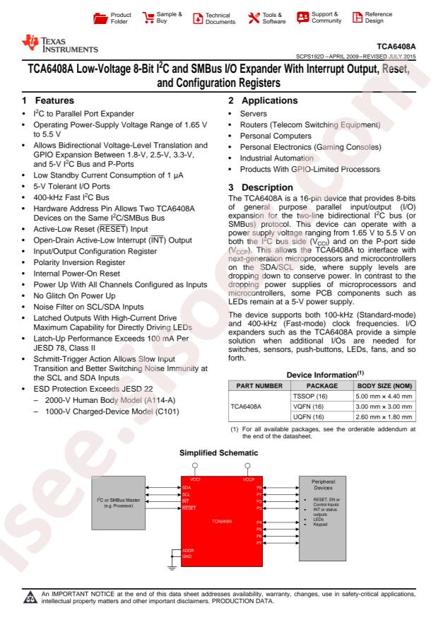 TCA6408APWR
