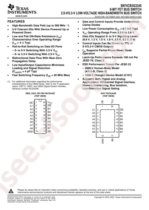 SN74CB3Q3345PWR