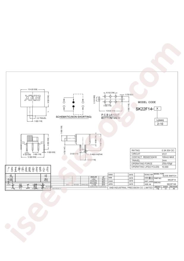 XKB Connection SK22F14L5