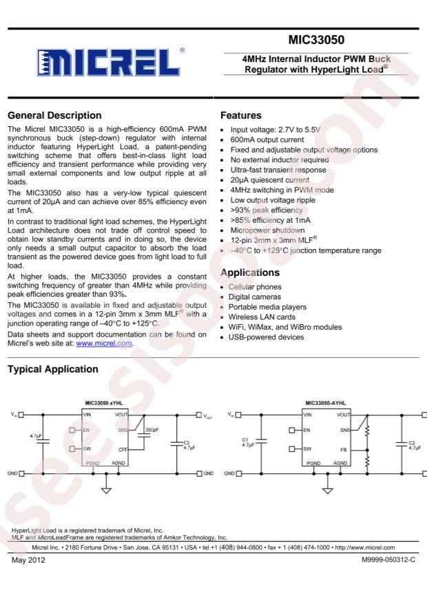 MIC33050-4YHL-TR