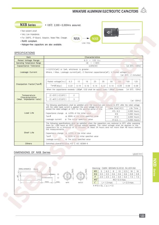 NXB25V47M5*11 LO