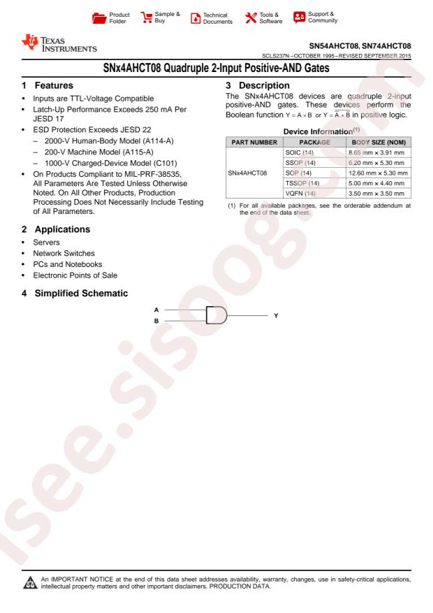 SN74AHCT08PW