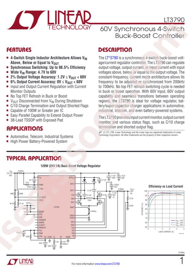 LT3790EFE#TRPBF