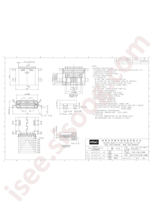 TYPE C-DB-112PWB