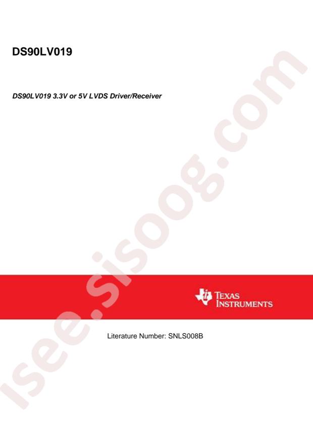 DS90LV019TM/NOPB