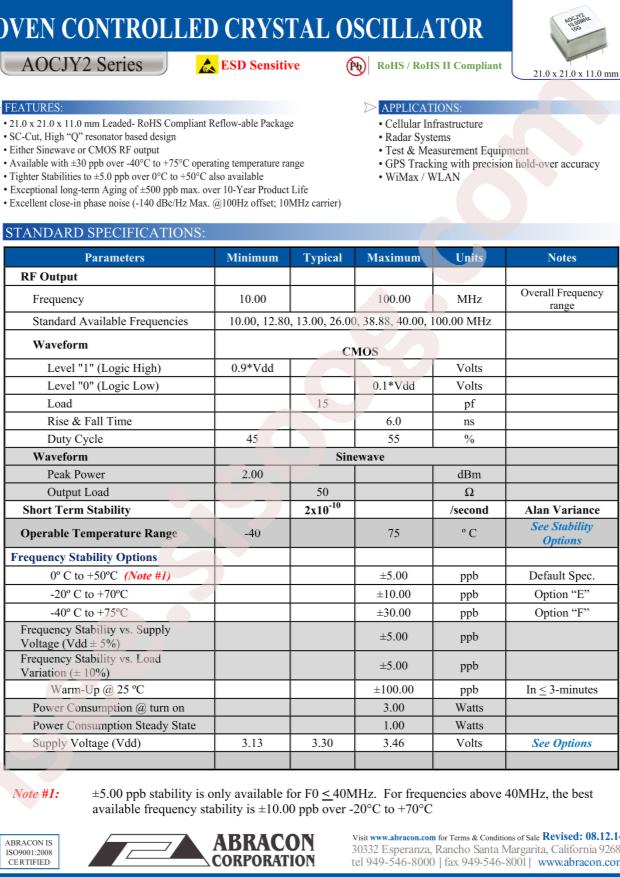 AOCJY2A-10.000MHZ-E-SW