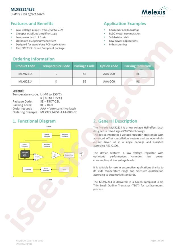 MLX92214KSE-AAA-000-SP