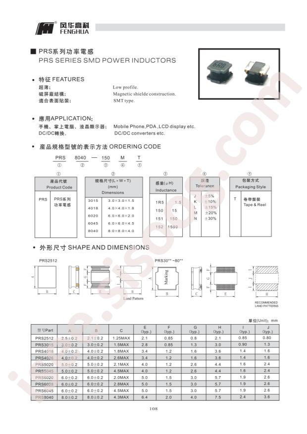 PRS4026-100MT