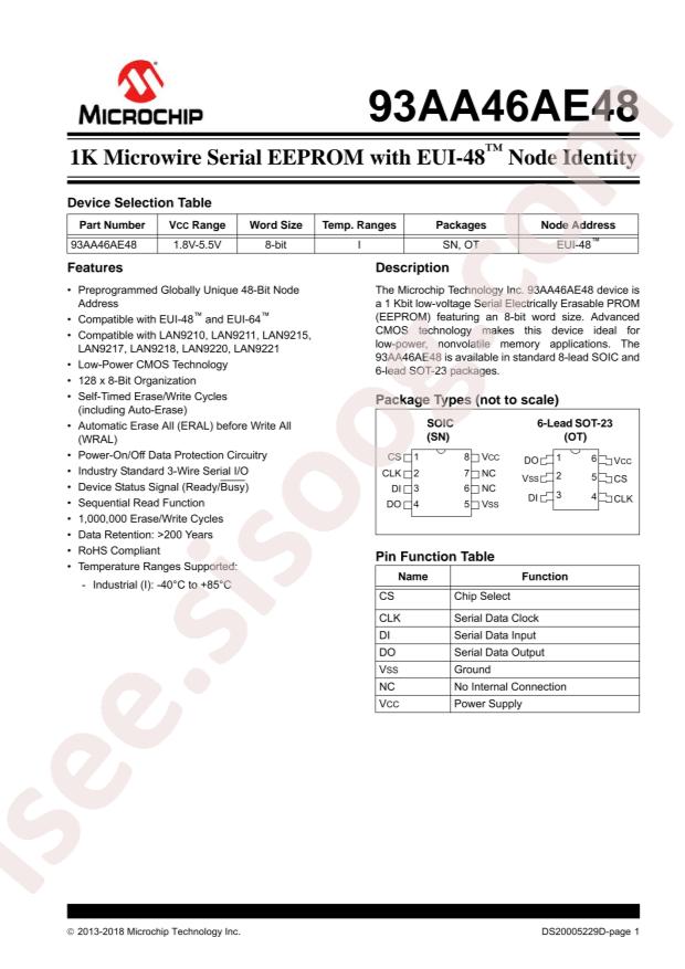 93AA46AE48T-I/OT