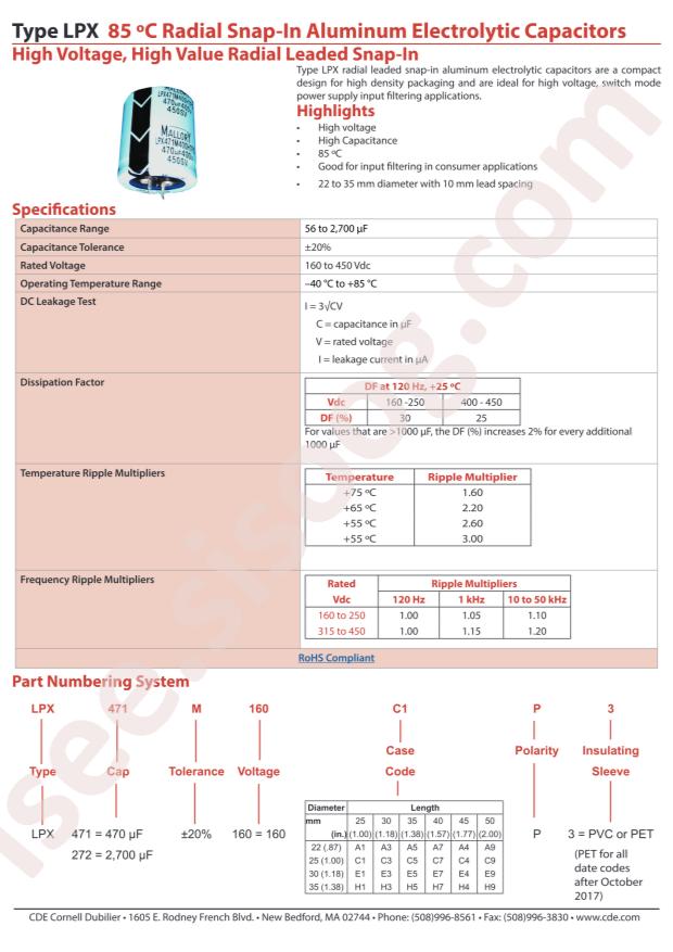 LPX391M250C3P3