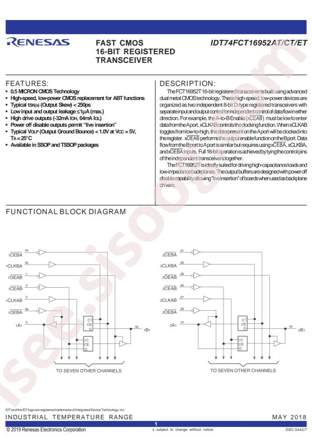 74FCT16952ETPAG8