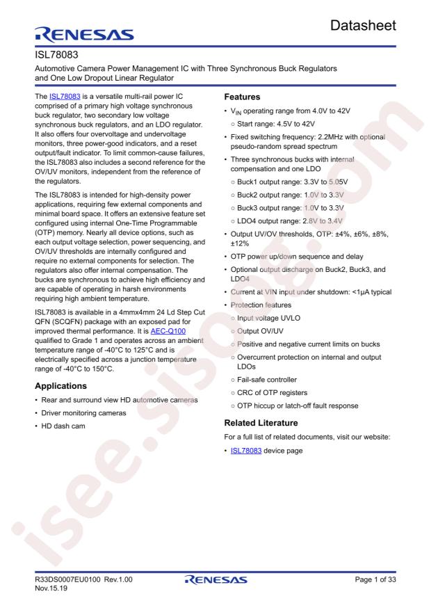 ISL78083ARZ-T