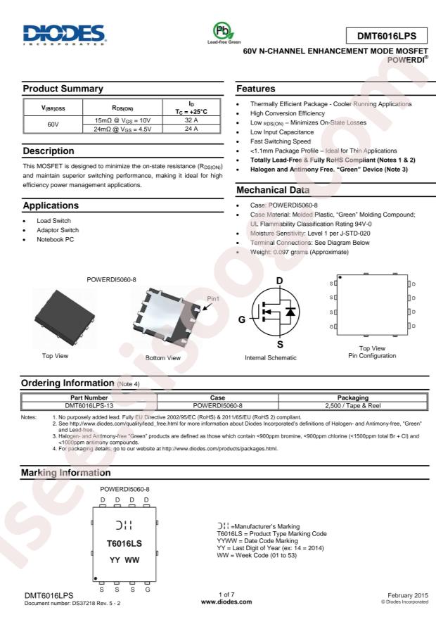 DMT6016LPS-13