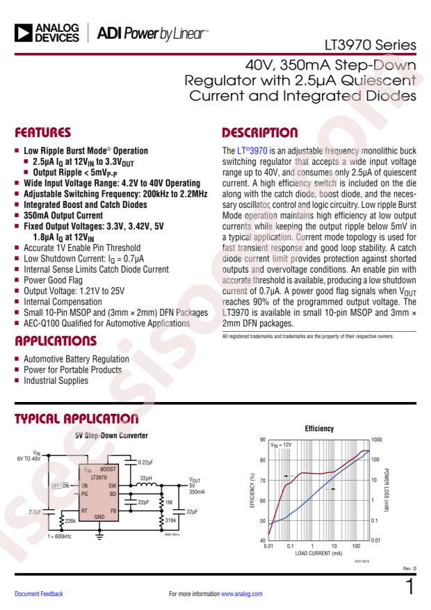 LT3970EMS#PBF