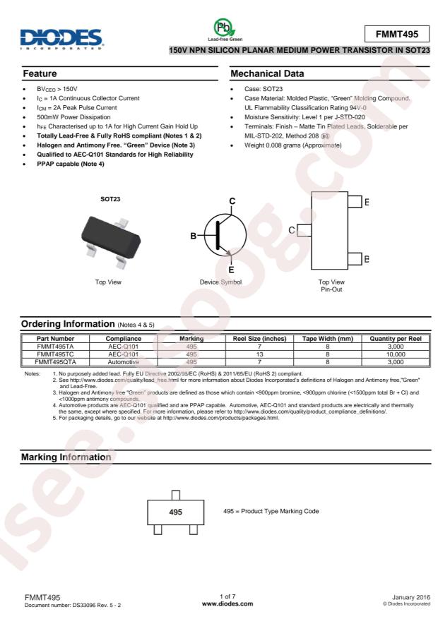 FMMT495QTA